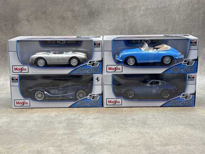 Four Maisto special edition 1:18 scale die-cast