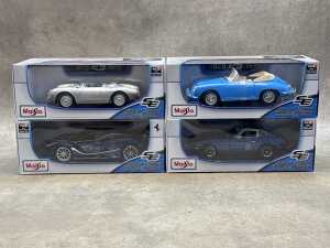 Four Maisto special edition 1:18 scale die-cast