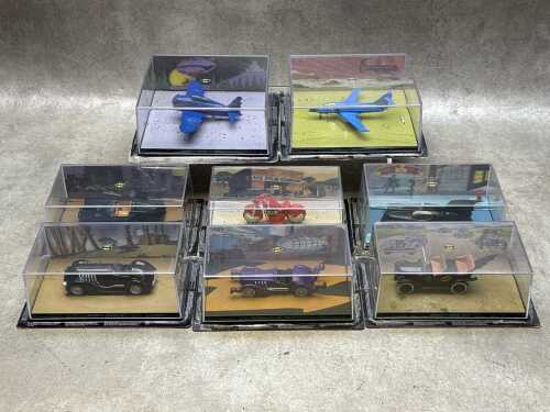 Catmobile, Eight Eaglemoss Batman collectible die-cast Automobilia