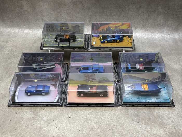Eight Eaglemoss Batman collectible die-cast Automobilia