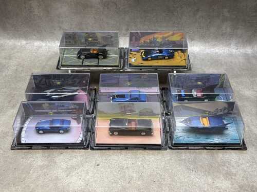Eight Eaglemoss Batman collectible die-cast Automobilia
