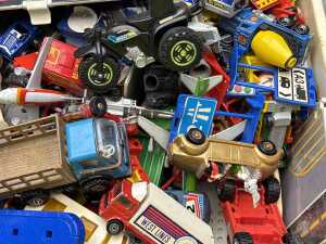 Collection of LEGO blocks and die-cast vehicles - 3