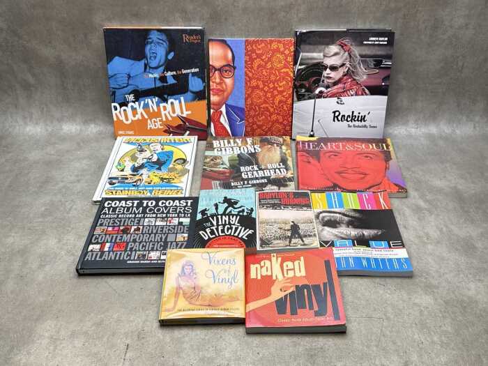 Music-related and Culture books, including John Waters' Shock Value