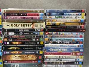 DVDs, mostly TV shows, including Doctor Who - 5