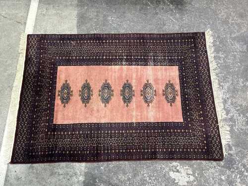 Vintage Princess Bokhara hand-made wool rug