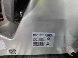 Apuro CD278-A-03 commercial electric meat slicer - 2