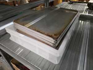 Ten Commercial pizza dough trays - 2