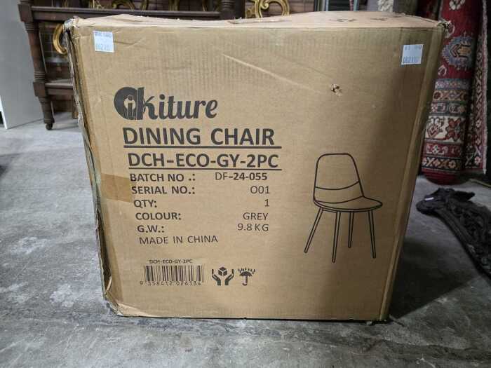 OiKiture DCH-ECO-GY-2PC dining chair set