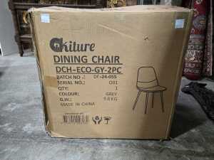 OiKiture DCH-ECO-GY-2PC dining chair set