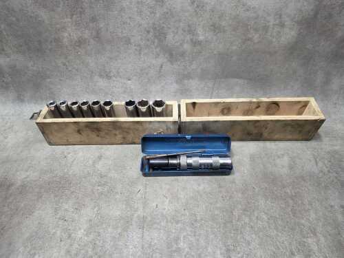 Socket set and impact driver