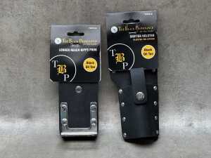 New Excess Stock - The Black Provenance Rigger/Scaffolder's 40-Inch Leather Tool Belt Pack incl. 5 Accessories - 5