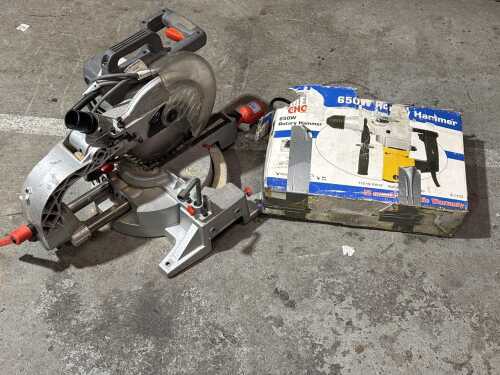 Mitre saw and rotary hammer drill