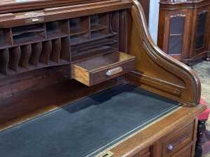Antique roll top desk - 5