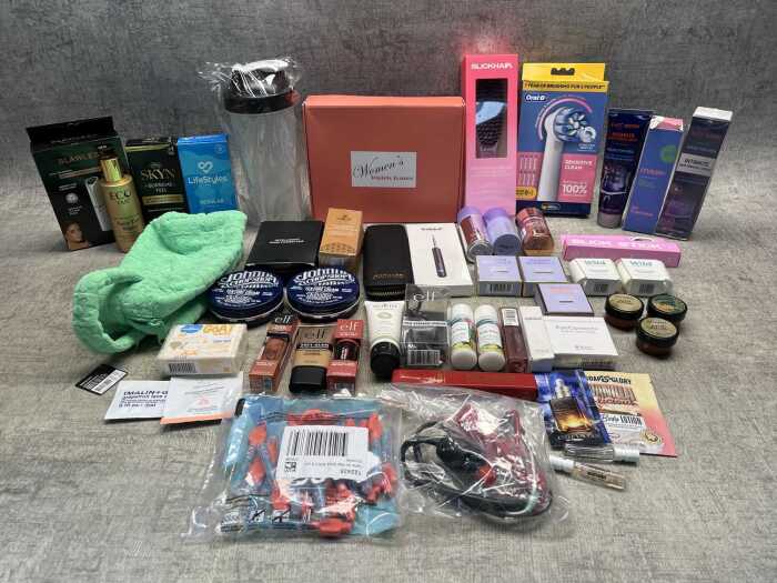 Group of beauty products