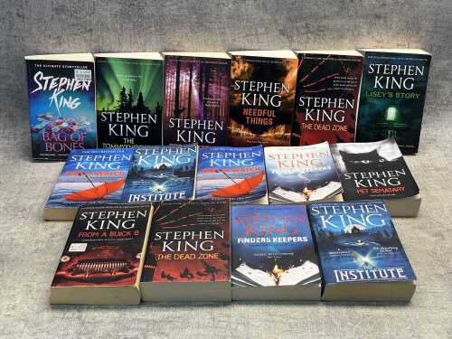 Group of Stephen King books