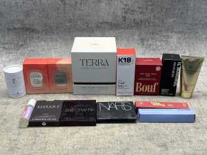 Group of beauty products