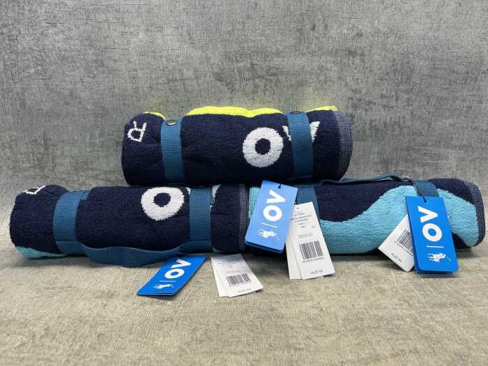Three Ralph Lauren Australian Open towels