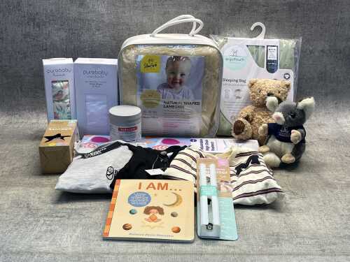 Group of baby products