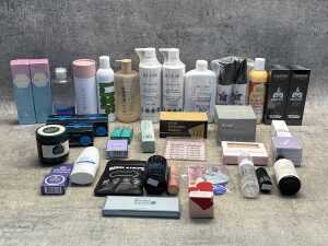Group of beauty products