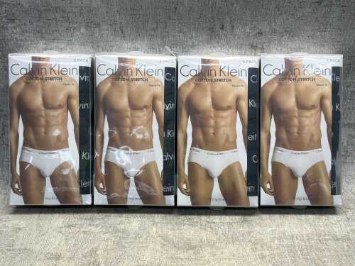 Four packs Calvin Klein hip briefs