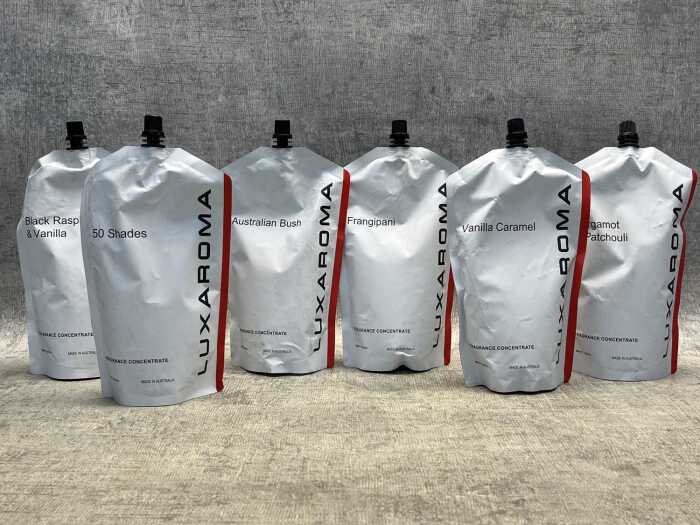 Group of Luxaroma fragrance concentrates 500ml