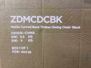 Temple and Webster Mattia Curved Back Timber Dining Chair - 2
