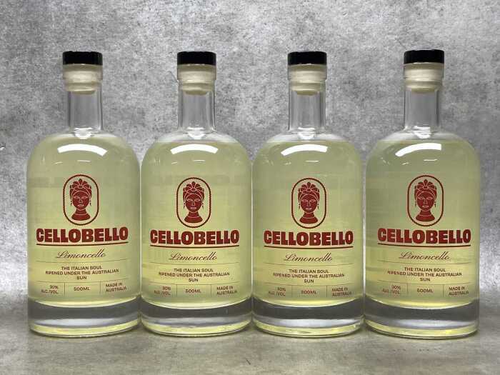 Cellobello Limoncello, four bottles