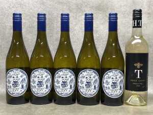 Mixed white wine, six bottles
