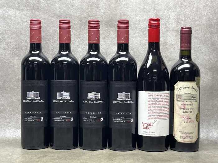 Mixed Shiraz, six bottles