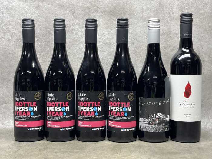 Mixed Shiraz, six bottles