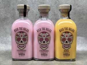 Kick The Rules Cream with Tequila, three bottles