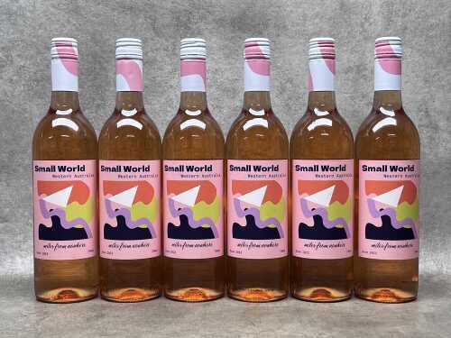 Miles From Nowhere Small World Rose (2023), six bottles