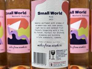 Miles From Nowhere Small World Rose (2023), six bottles - 3
