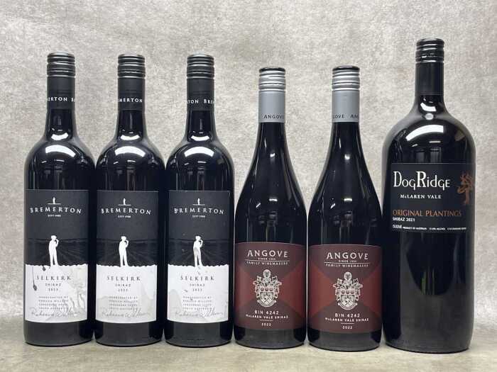 Mixed Shiraz, six bottles
