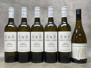 Mixed white wine, six bottles