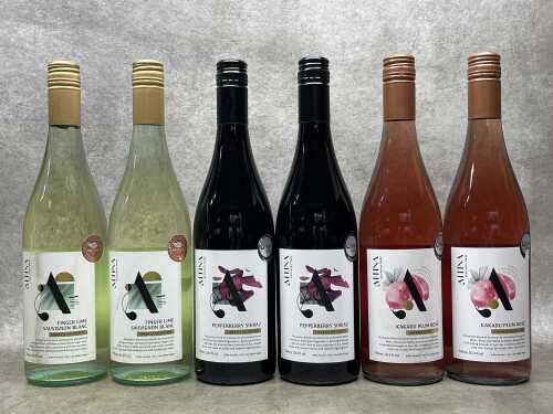 Alinta mixed wines (0% ABV), six bottles