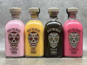 Kick The Rules Cream with Tequila, four bottles