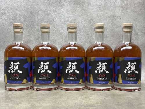 Yan 0% alchohol Whiskey, five bottles