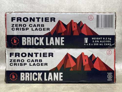 Brick Lane Frontier Zero Carb Crisp Lager, 48 cans