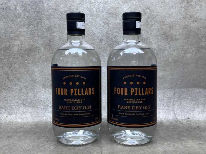 Four Pillars Rare Dry Gin, two bottles