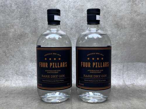 Four Pillars Rare Dry Gin, two bottles