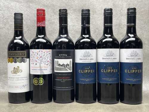 Mixed Cabernet Sauvignon, six bottles