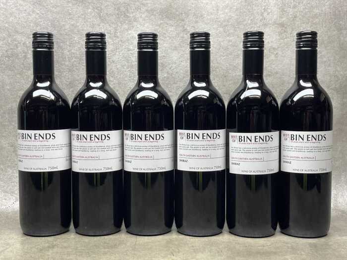 Bin Ends Shiraz (2021), six bottles