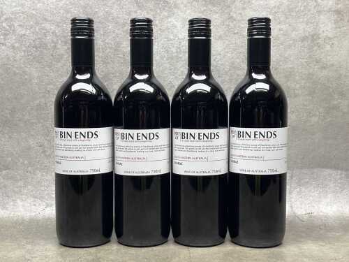 Bin Ends Shiraz (2021), four bottles