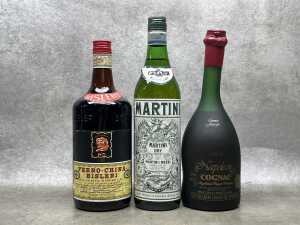 Mixed spirits, three bottles