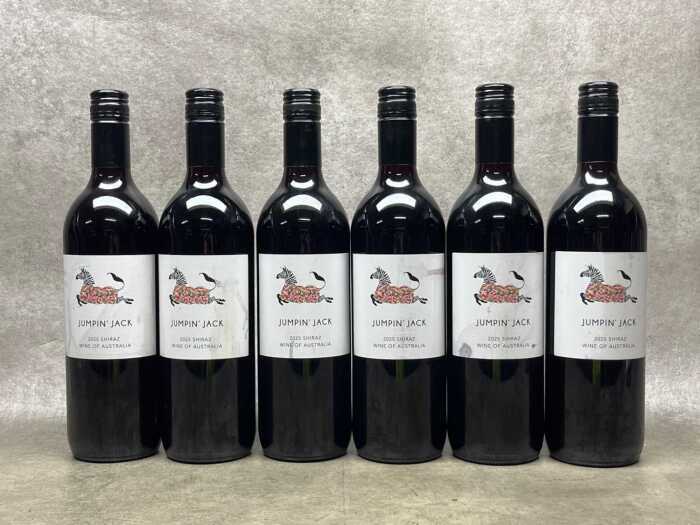 Jumpin' Jack Shiraz (2025), six bottles