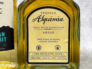 Mixed agave spirits and tequila, three bottles - 3