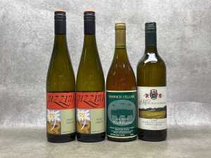 Mixed white wine, four bottles