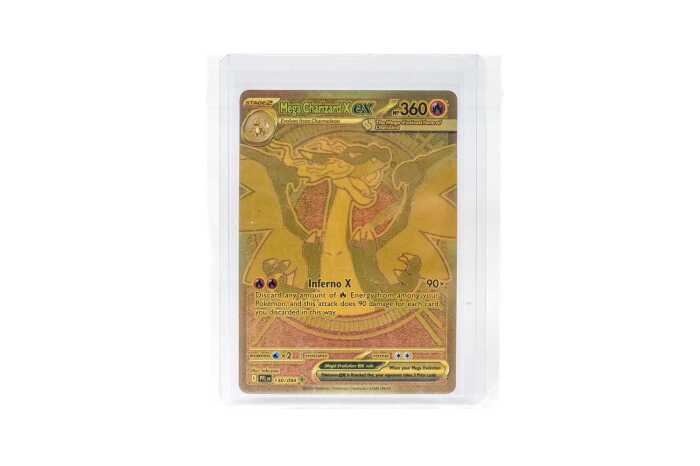 Pok&eacute;mon Mega Charizard X ex 130/094 Gold Mega Hyper Rare Card