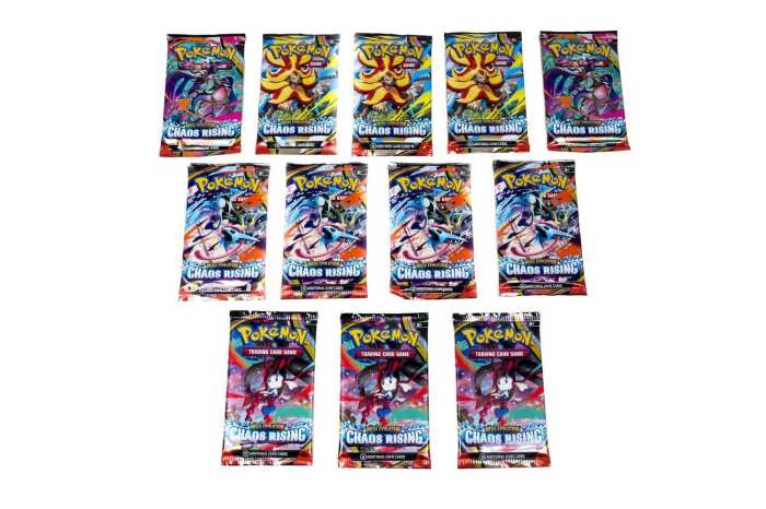 12x Pok&eacute;mon Mega Evolution Chaos Rising Booster Packs